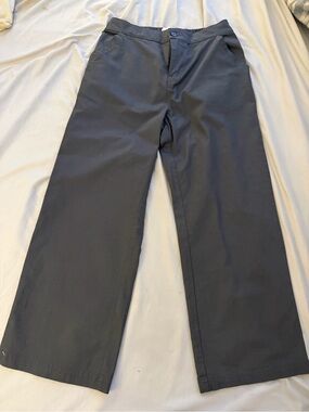 Pact Organic Cotton Wide Leg Lounge Pants Grey Eco-Friendly Size Medium